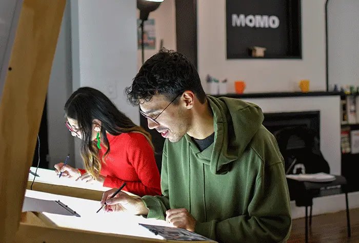Animación en papel en el Taller de Animación 2D en MOMO